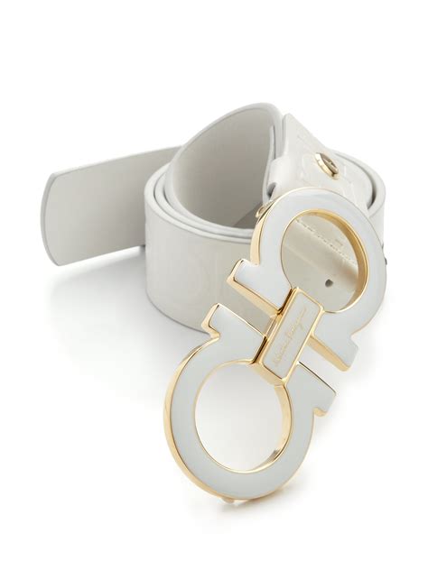 ferragamo white black belt replica|reproduction ferragamo belt.